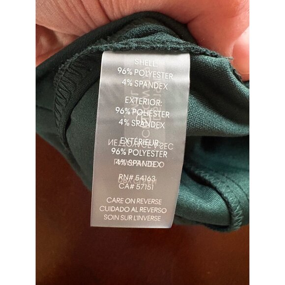 Calvin Klein NWT Puff Sleeve Midi Sheath Career Cocktail Dress Dark Green Size 8 - Picture 10 of 12